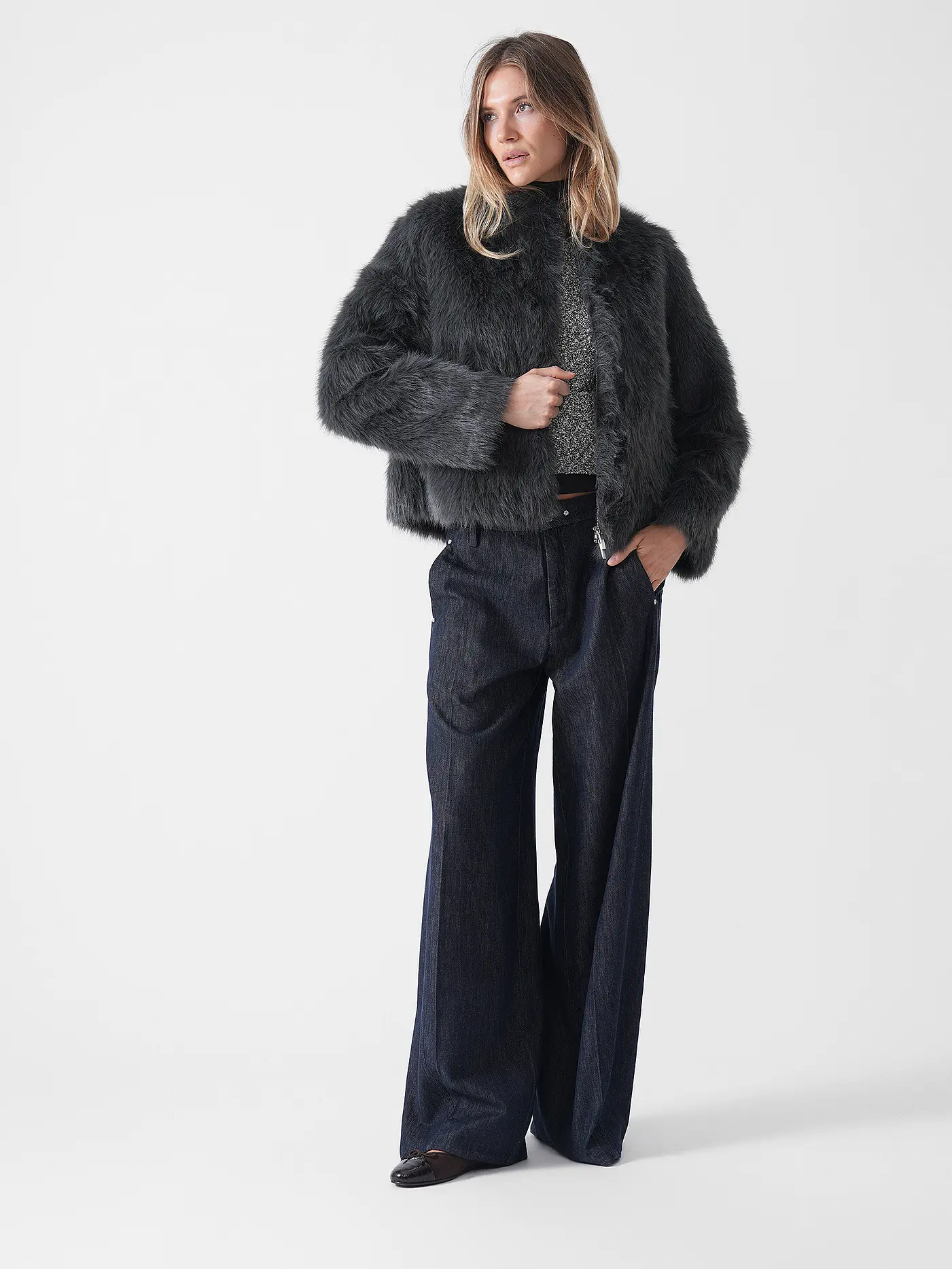 PRIDE TO BE | Jacke in Felloptik DANJA | 